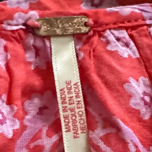 Free People Red Floral Blouse - Picture 6 of 6